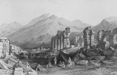Laodicea, een van de Zeven Kerken, Klein-Azië door Thomas Allom